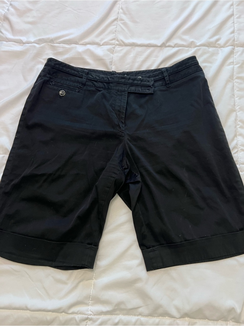 White House Black Market Black Tailored Bermuda Shorts